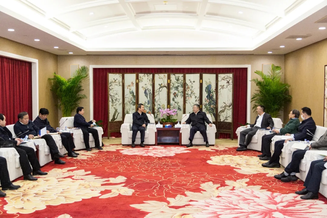 张晓仑会见河南省委常委、洛阳市委书记江凌一行